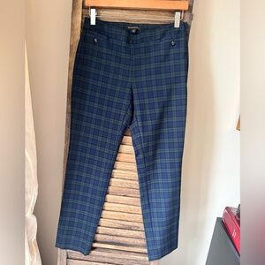 Banana Republic Plaid Pants - Blue and Green
